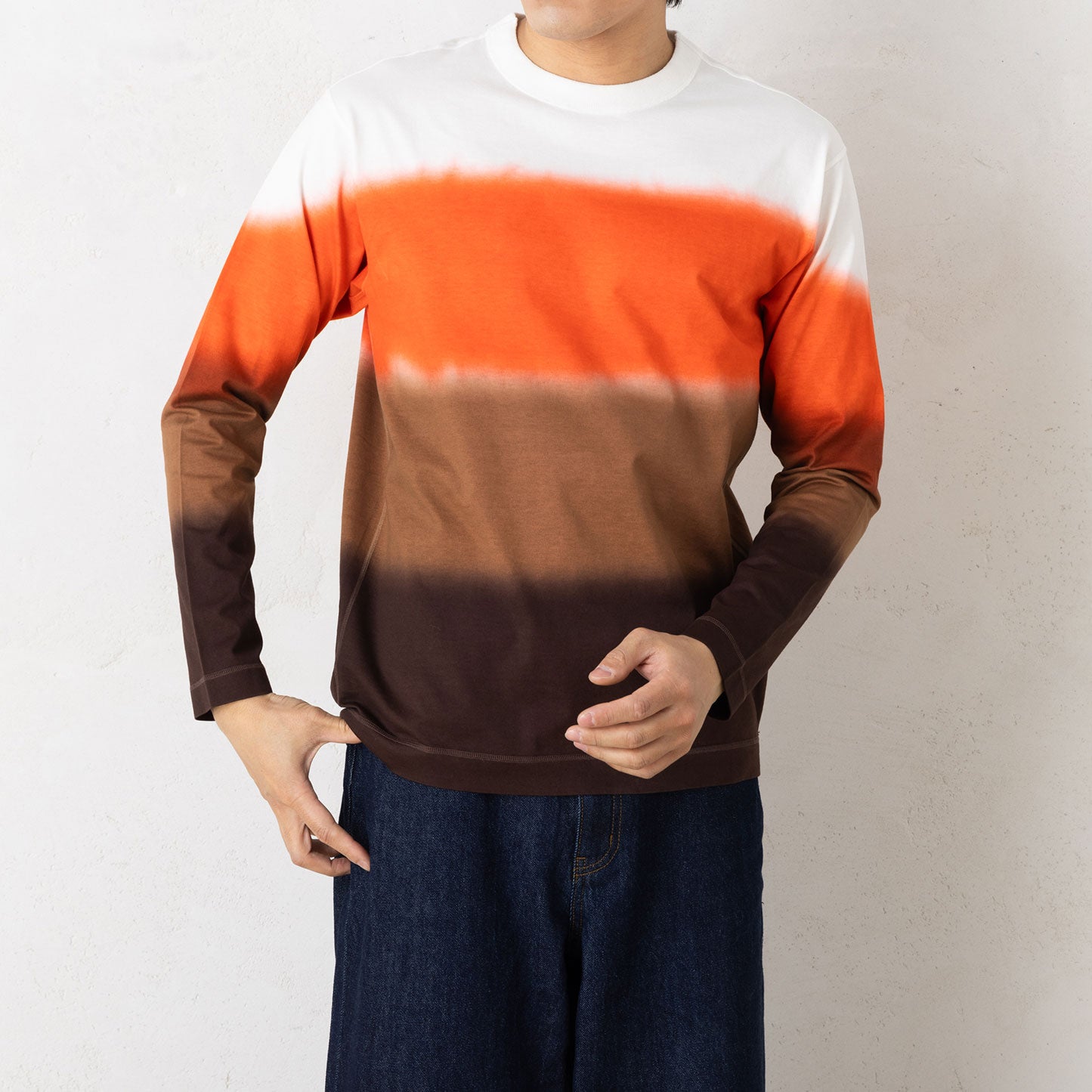 製品染め⻑袖Tシャツ グラデーション染 – TOKYO KNIT